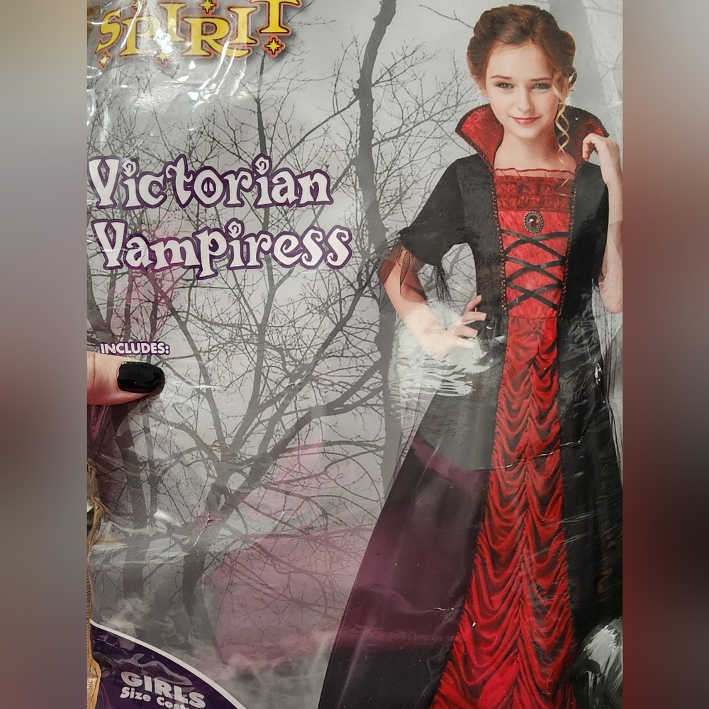 Victorian Vampiress Costume XL 14 - 16 Vampire Petticoat Spirit Halloween C10